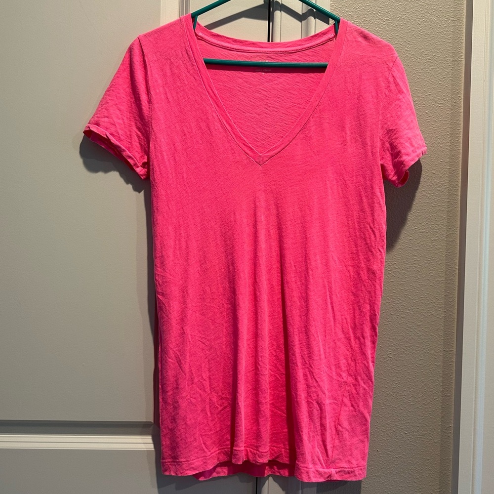 J. Crew Vintage Cotton V-Neck Tee